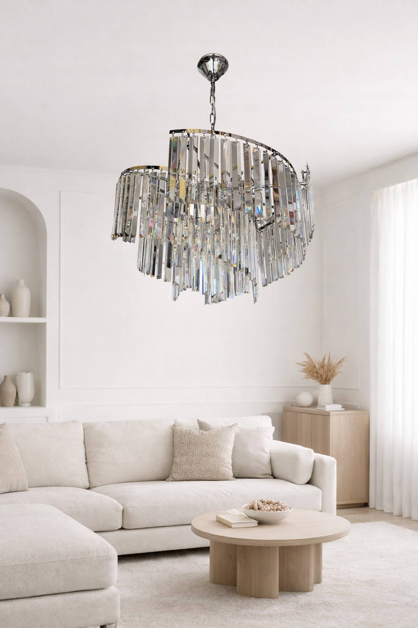 Κρεμαστό φωτιστικό "Crystal Cascade"